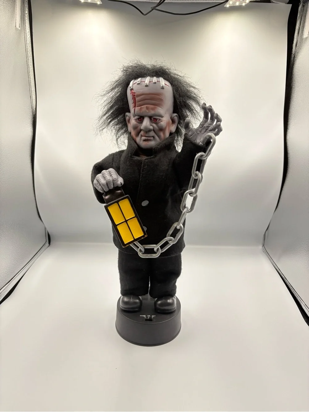 Vtg Telco 1999 Motion-eye Animated 17” Frankenstein Halloween Works!